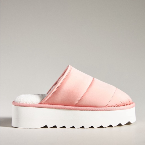 Maeve Puffy Platform Pink Slippers NWT/NIB - Picture 3 of 7